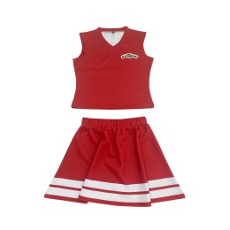 Design white contrast color red cheerleading uniform custom sales staff uniform black&white black and white Holland Dairy Cow Cheerleading Apparel Cheerleading Supplier CH221 Design white contrast color red cheerleading uniform custom sales staff uniform black&white black and white Holland Dairy Cow Cheerleading Apparel Cheerleading Supplier CH221